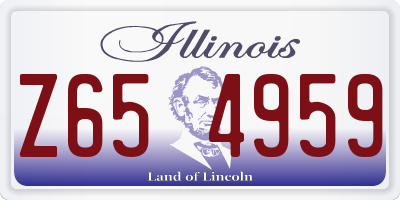 IL license plate Z654959