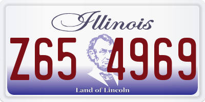 IL license plate Z654969