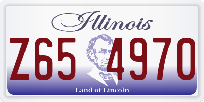 IL license plate Z654970