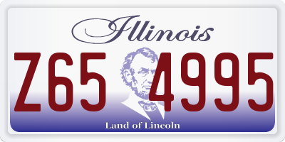 IL license plate Z654995