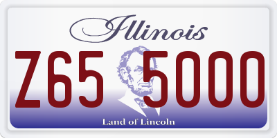 IL license plate Z655000
