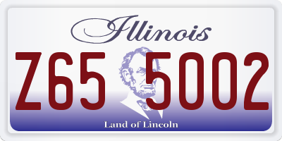 IL license plate Z655002