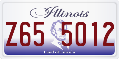 IL license plate Z655012