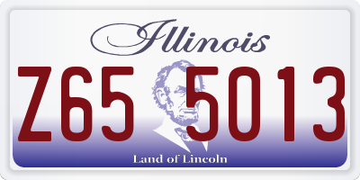 IL license plate Z655013
