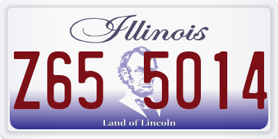 IL license plate Z655014