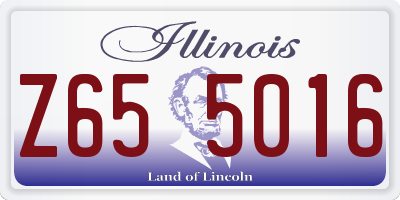IL license plate Z655016