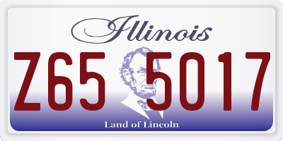 IL license plate Z655017
