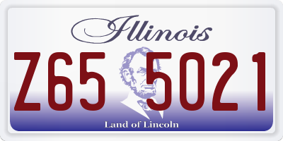 IL license plate Z655021