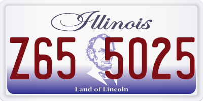 IL license plate Z655025