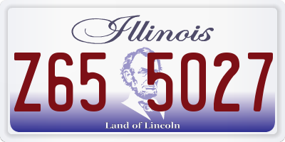 IL license plate Z655027