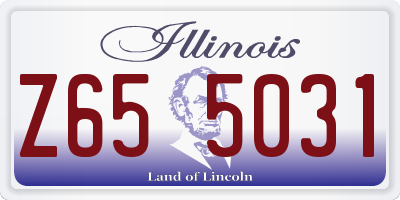 IL license plate Z655031