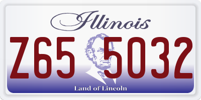 IL license plate Z655032