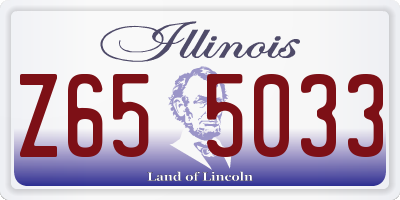 IL license plate Z655033