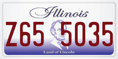 IL license plate Z655035
