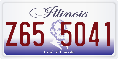 IL license plate Z655041
