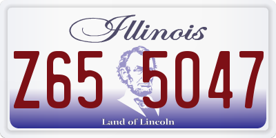 IL license plate Z655047