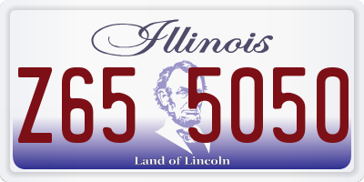 IL license plate Z655050