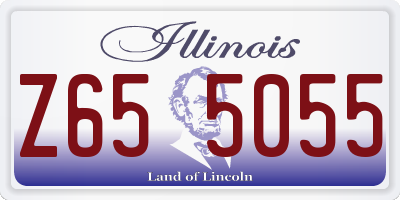 IL license plate Z655055