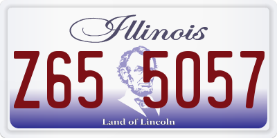 IL license plate Z655057