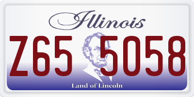 IL license plate Z655058