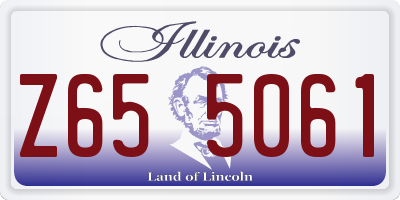 IL license plate Z655061