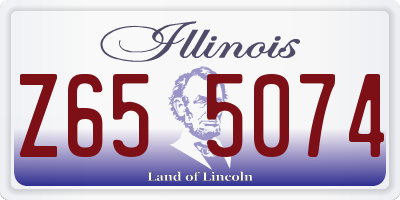 IL license plate Z655074