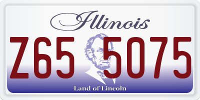IL license plate Z655075