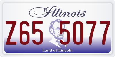 IL license plate Z655077