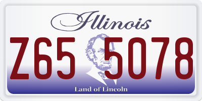 IL license plate Z655078