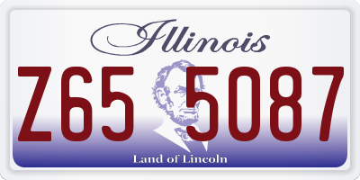 IL license plate Z655087