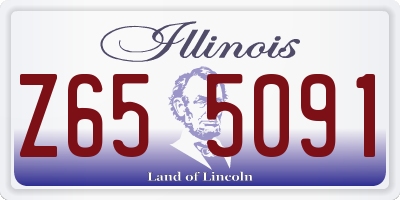 IL license plate Z655091