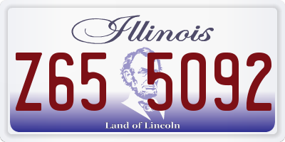 IL license plate Z655092