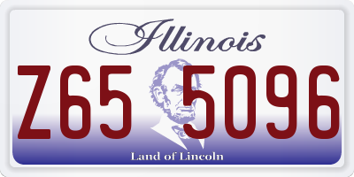 IL license plate Z655096
