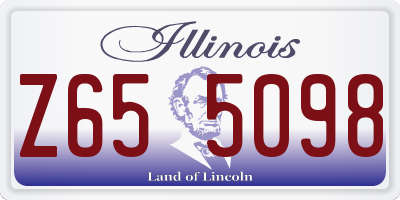 IL license plate Z655098