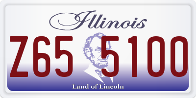 IL license plate Z655100