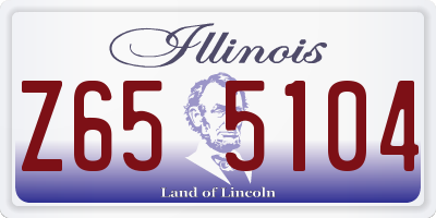 IL license plate Z655104