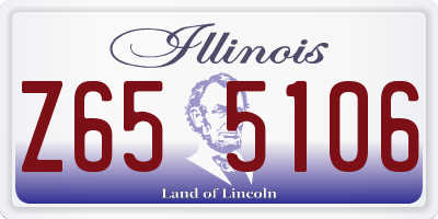 IL license plate Z655106