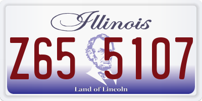 IL license plate Z655107