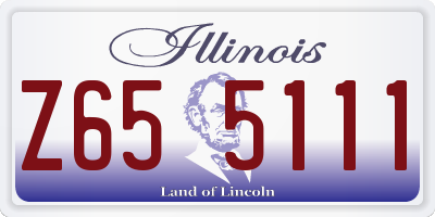 IL license plate Z655111