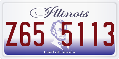 IL license plate Z655113