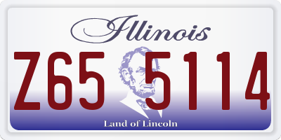 IL license plate Z655114