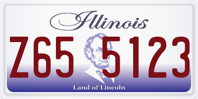 IL license plate Z655123