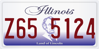 IL license plate Z655124