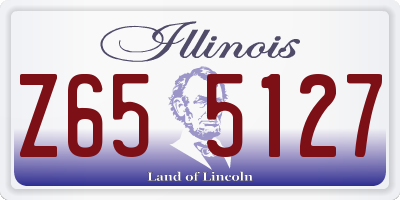 IL license plate Z655127