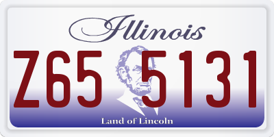 IL license plate Z655131