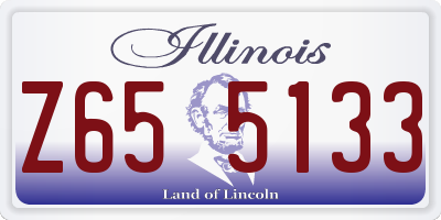 IL license plate Z655133