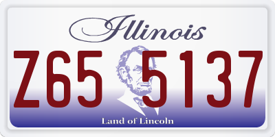 IL license plate Z655137