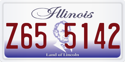 IL license plate Z655142