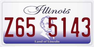IL license plate Z655143