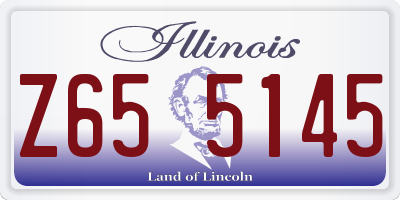 IL license plate Z655145